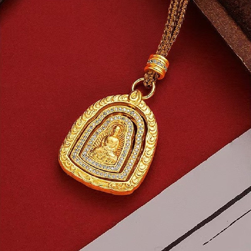 Gold Tathagata Buddha Pendant-Protection&Healing