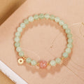 Luminous Grace-Nephrite Jade Orange Moonstone Bracelet