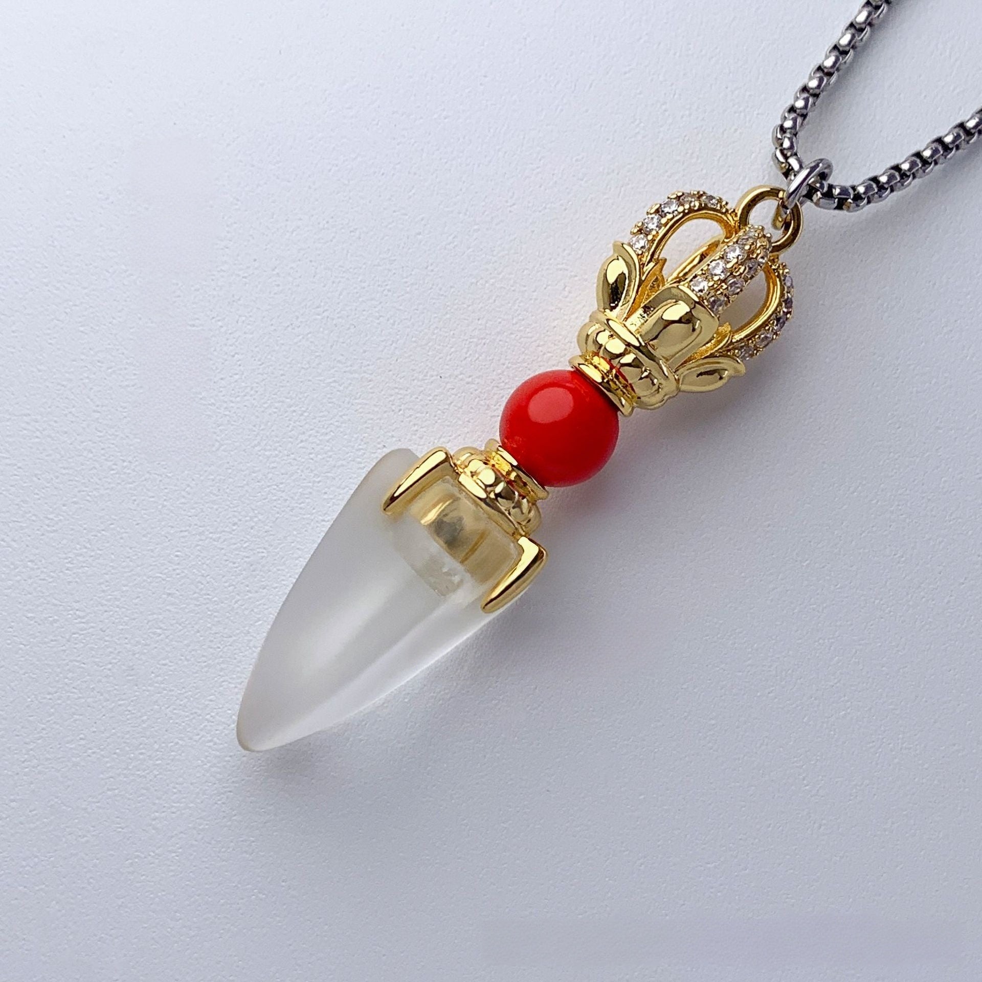 Steadfast Spirit-Vajra Liuli Pendant Necklace