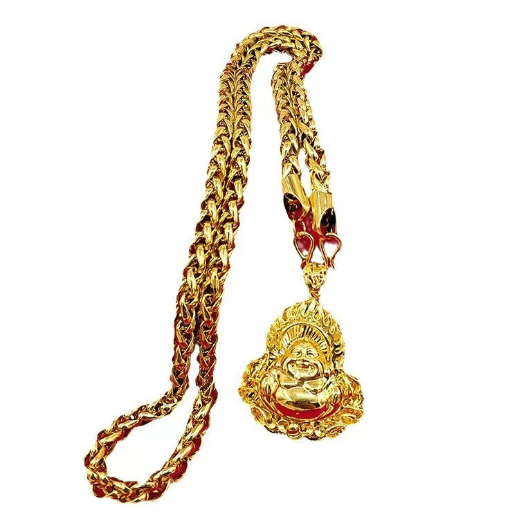 Gold Guangong Pendant Chain Necklace-Wealth Of God