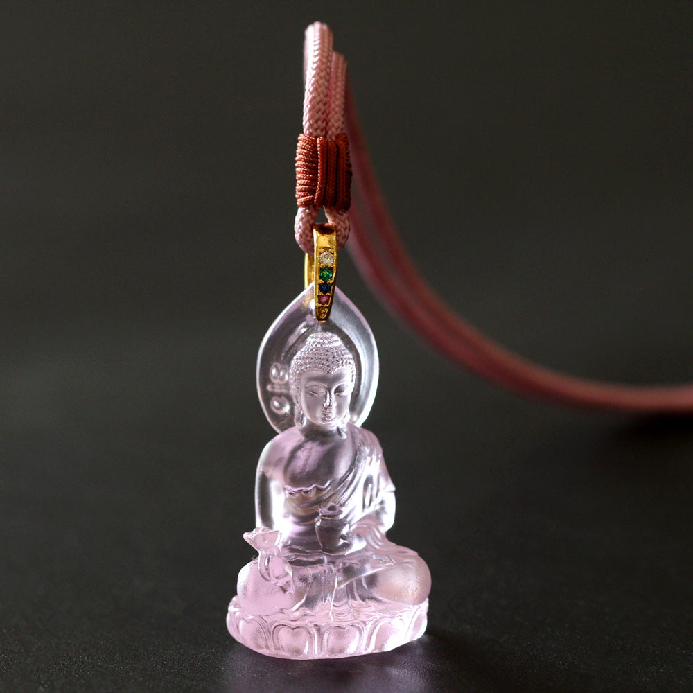 Radiant Liuli Shakyamuni Buddha Pendant – Peace, Blessings & Inner Illumination