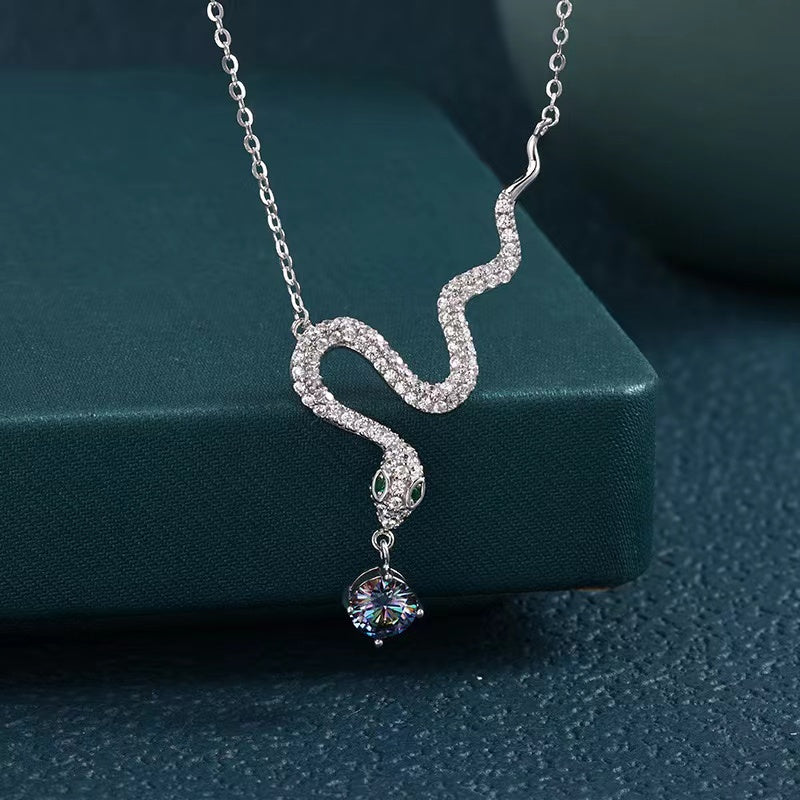 2025 Year Of Snake Silver Necklace-Passion & Determination