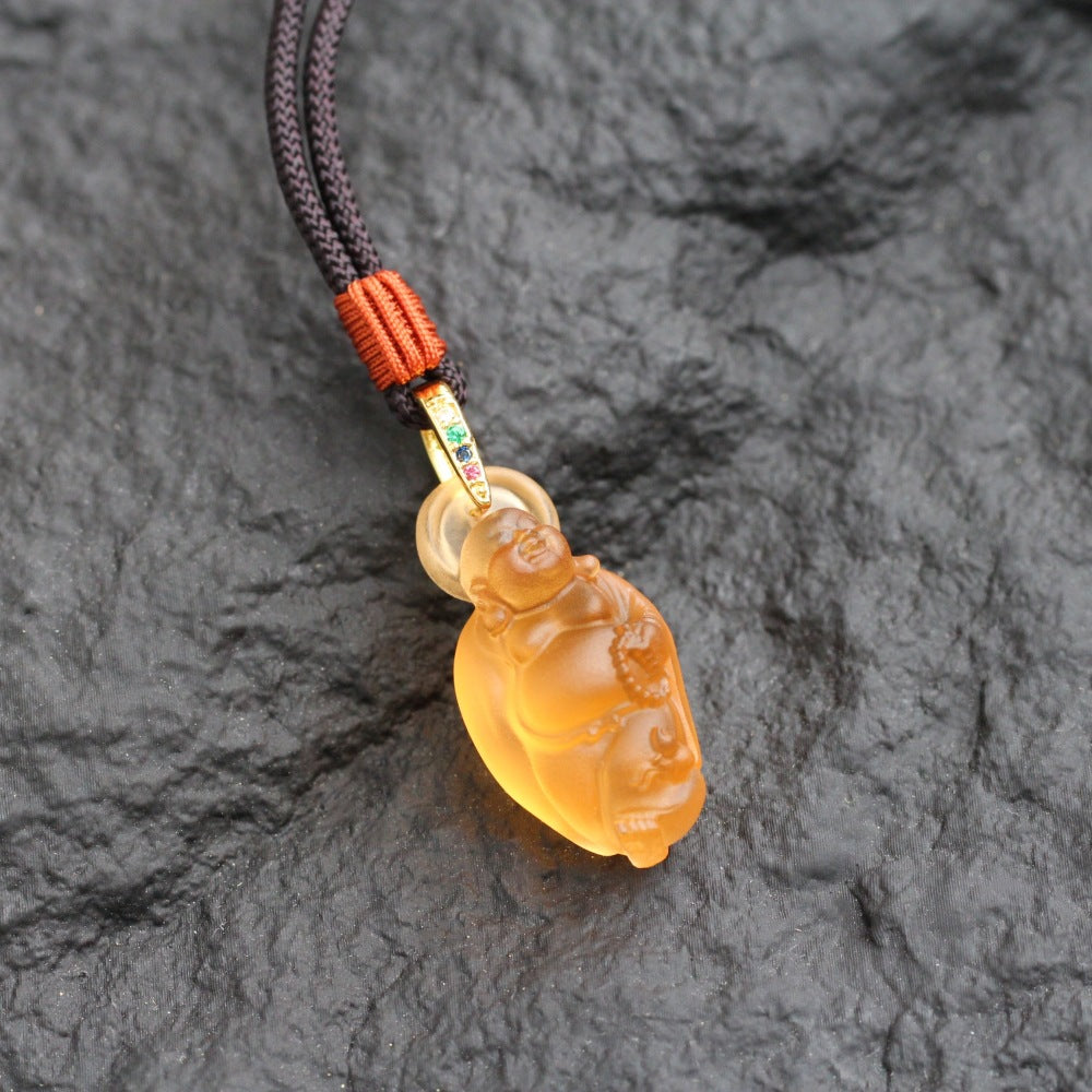 Maitreya Liuli Pendant-Joy，Contentment & Inner Abundance