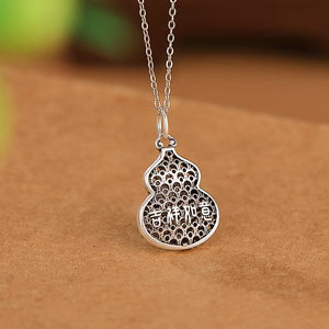Wulu Ruyi Silver Necklace-Good Fortune and Prosperity