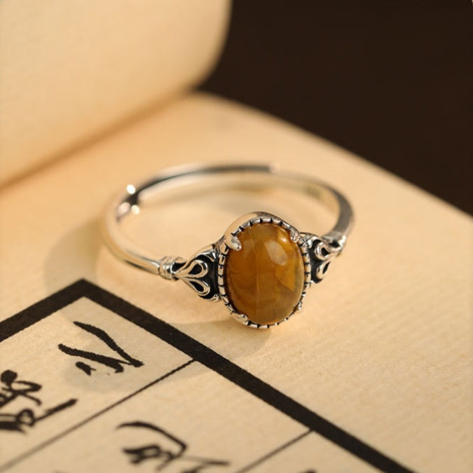 Steadfast Spirit-Pietersite S925 Silver Adjustable Ring