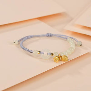 Lotus Flower Peace Knot Jade Bracelet-Inner Peace