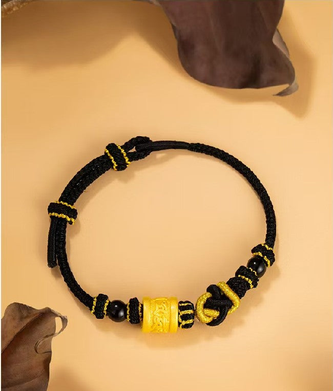 Tibetan Six True Words Handmade String Bracelet-Luck and Protection