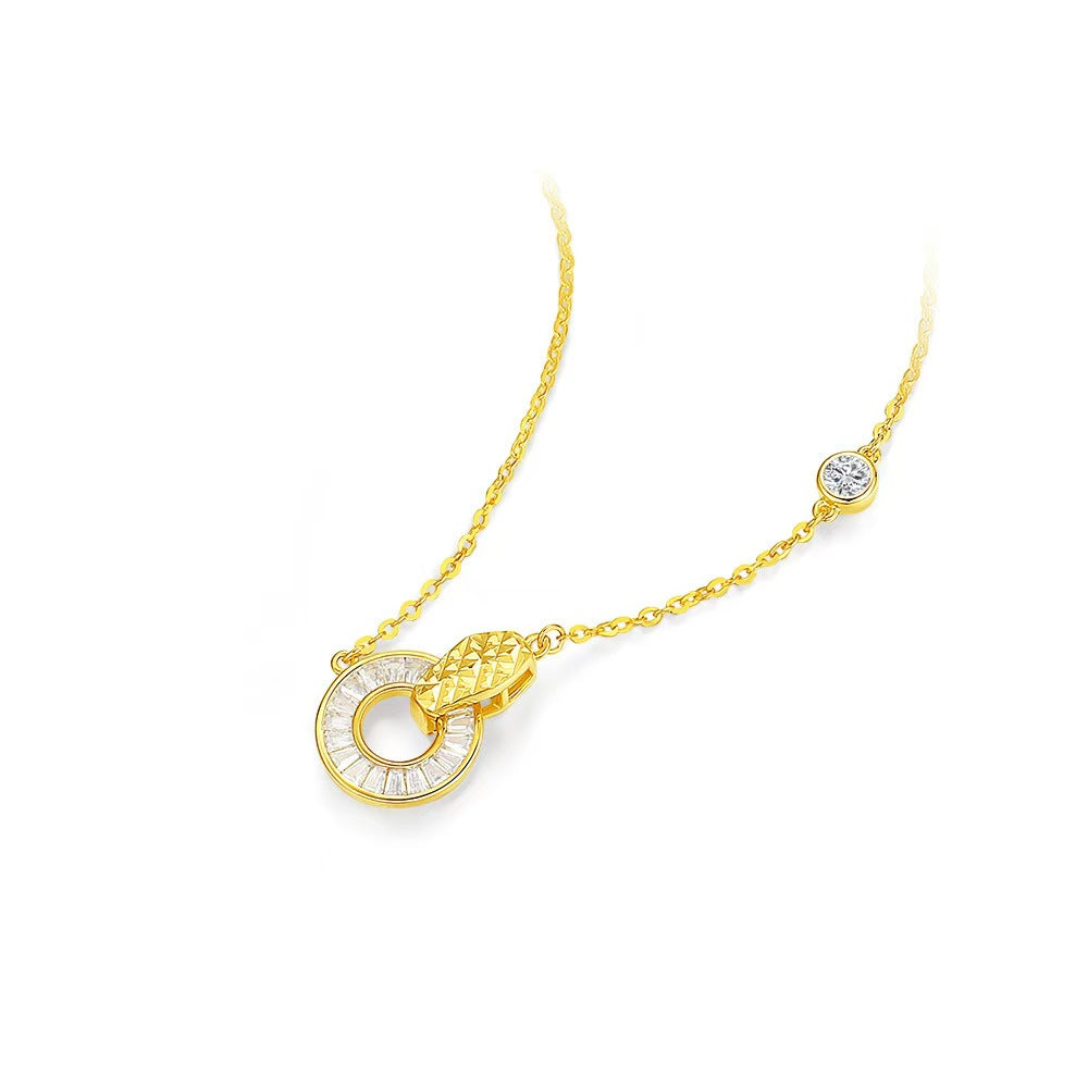 Dual-ringed Snake Necklace-Passion & Determination