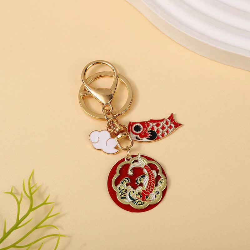 Wealth Koi Fish Key Chain-Luck Prosperity