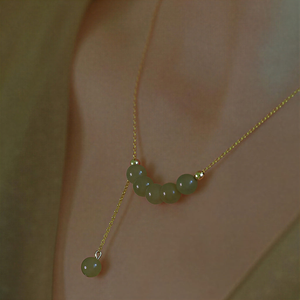 Green Jade Stone Necklace