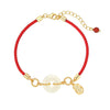 White Jade Pingan Red String Bracelet-Protection and Safety