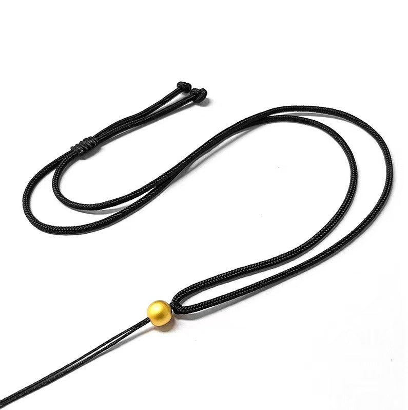 Golden Guanyin Bodhisattva Pendant Necklace – Symbol of Compassion and Protection