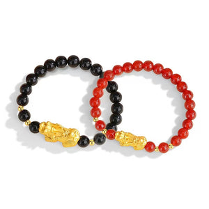 Fengshui Pixiu  Agate Couple Bracelet-Protection and Peace