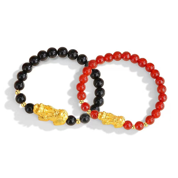 Fengshui Pixiu  Agate Couple Bracelet-Protection and Peace