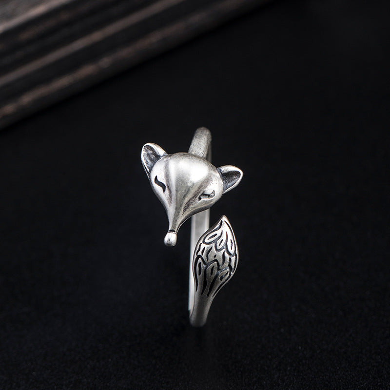Playful Spirit-Fox 925 Sterling Silver Ring