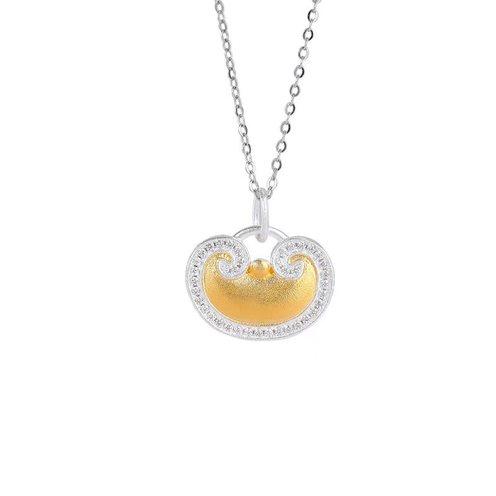 Gold Ingot Lucky Necklace - wealth and prosperity