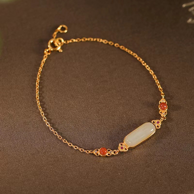 Hetian Jade Pinan Bracelet-Good Fortune and Prosperity