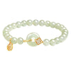 Natural Jade Beads Peace Knot Bracelet-Good Fortune and Prosperity