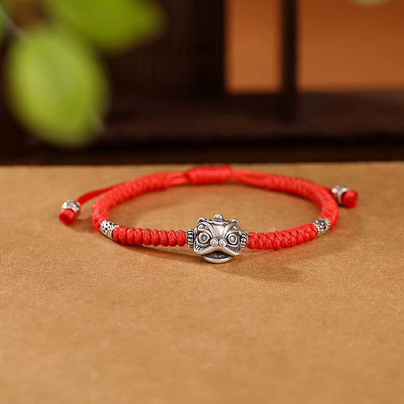 Fengshui Lion Red String Bracelet-Protection and  Prosperity