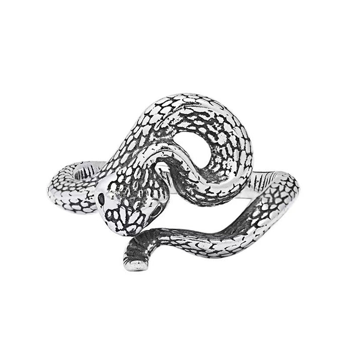 Rattlesnake Vintage Silver Ring-transformation & protection