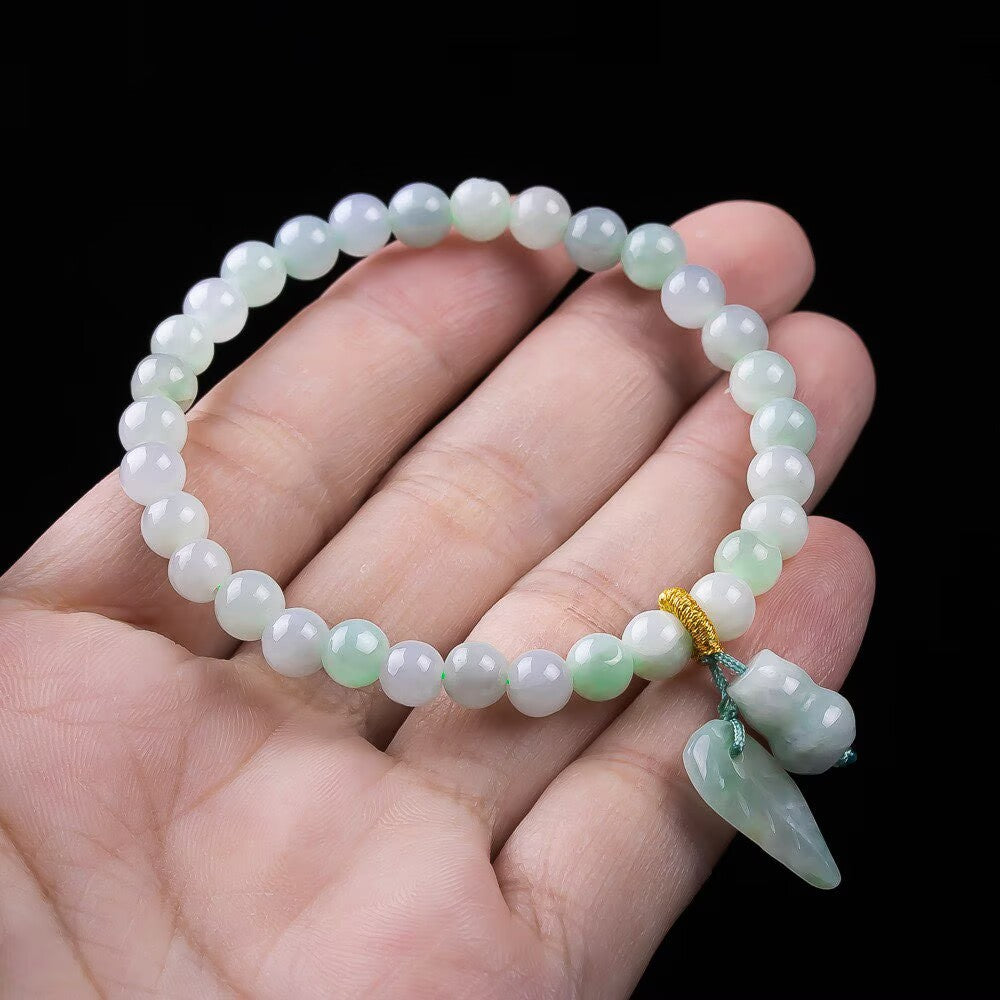 Natural Jade Gourd Blessing Harmony Bracelet