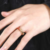 Dragon Phoenix Gold Couple Ring-Wealth and Prosperity