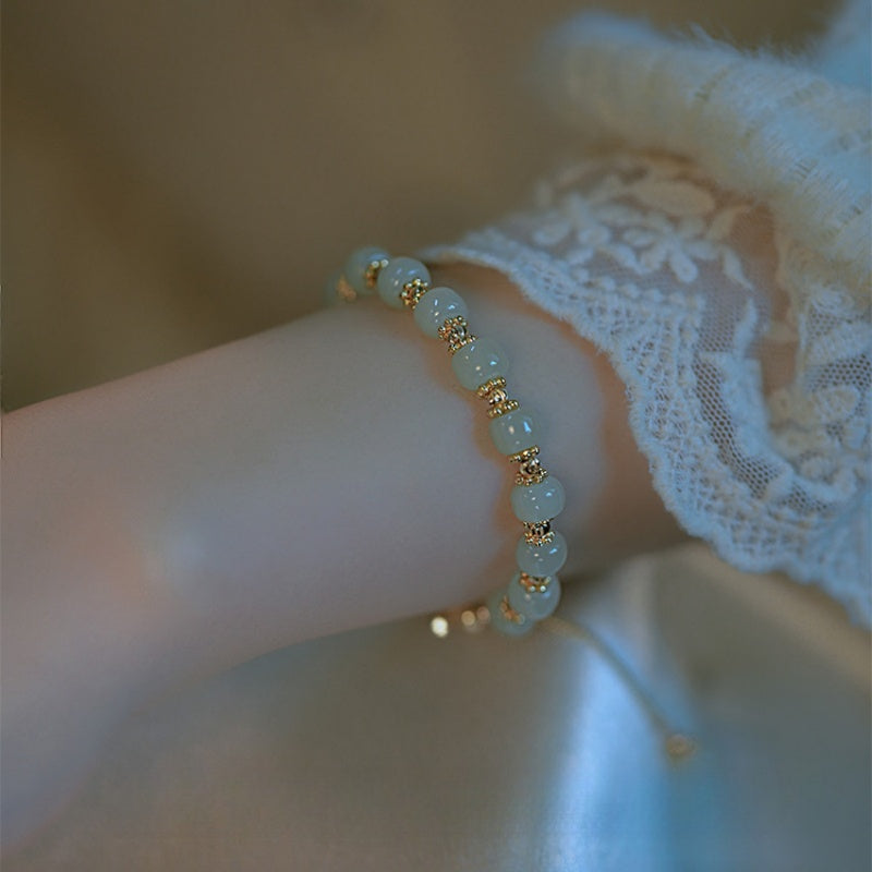 Hetian Jade Bracelet-Double Happiness