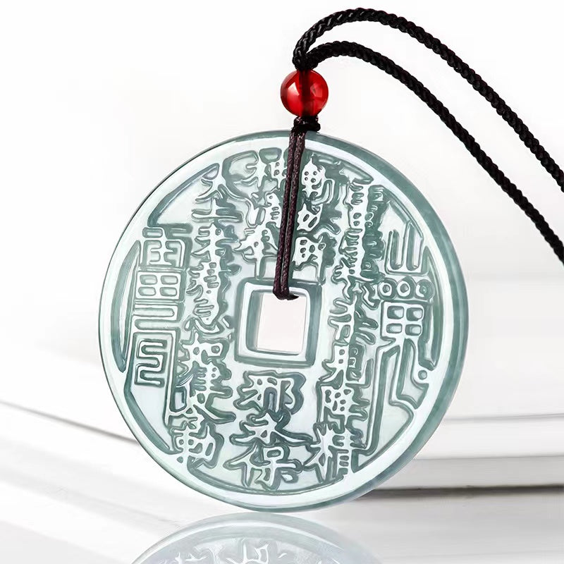 Feng Shui Bagua Jade Pendant-Energy Flow