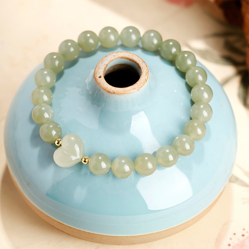 Hetian Jade Peach Bracelet-Quiet Well-Being