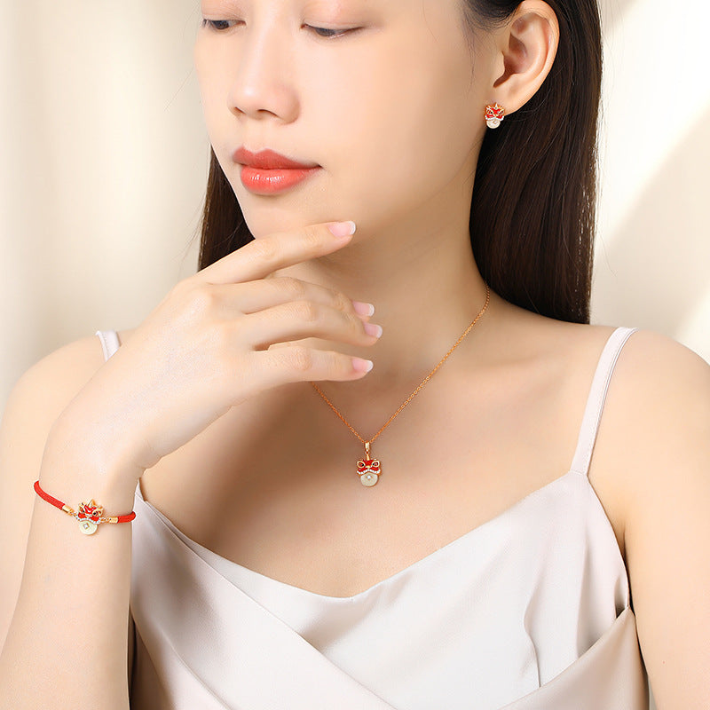 Red String Bracelet-Fengshui Lion