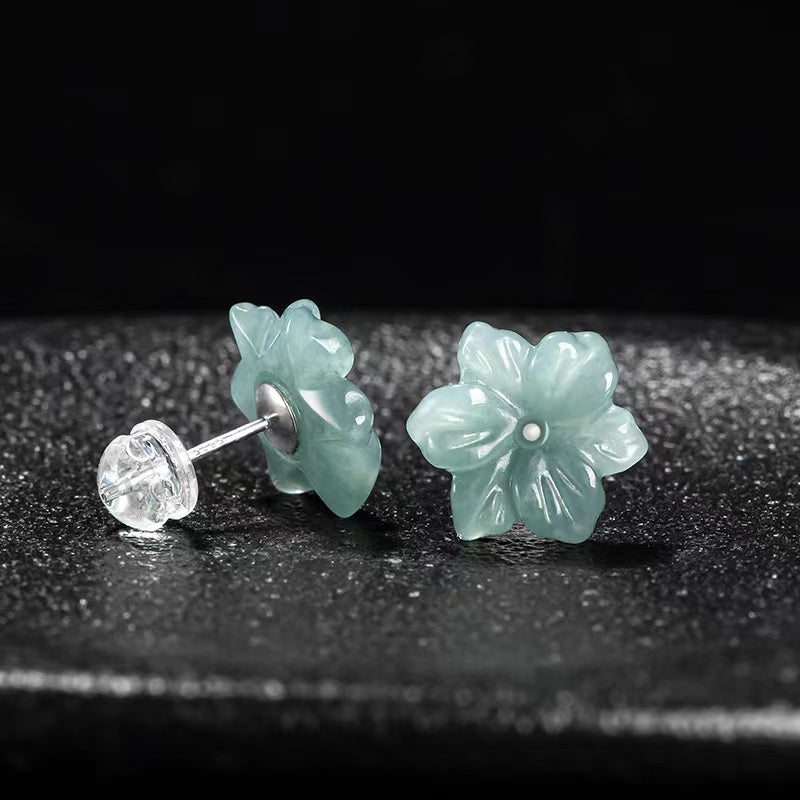 Orchid Jade Earrings-Spiritual Growth
