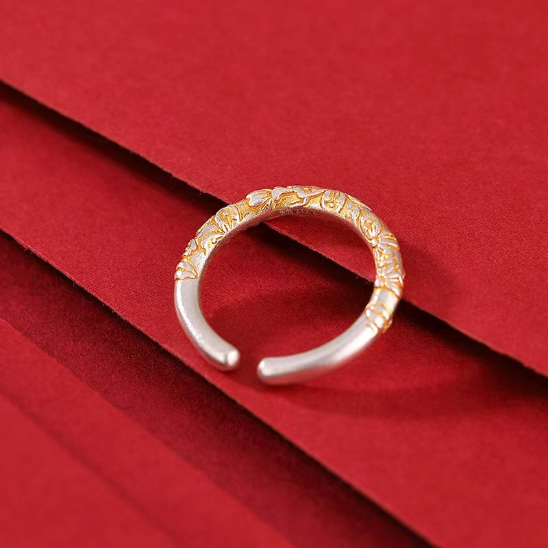 Silver Sakura Ring-Stress Relief