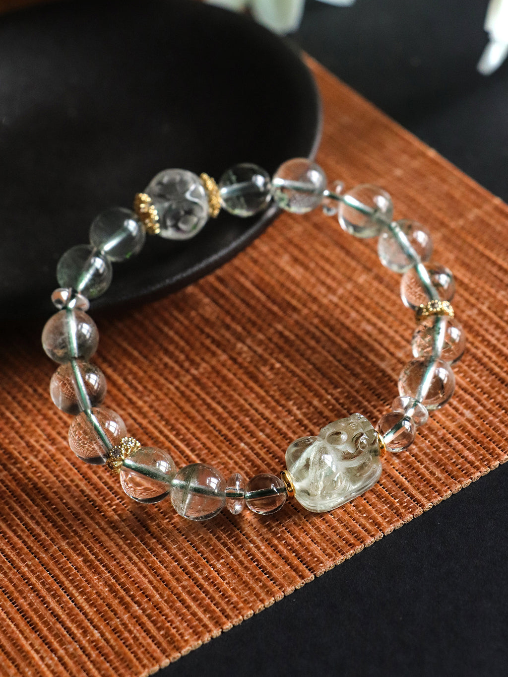 Green Phantom Quartz Pi Xiu Bracelet-Divine Protection