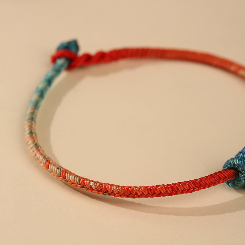 Tai Sui Protection Red String Bracelet for Auspicious Energy-Traditional Hand-Woven