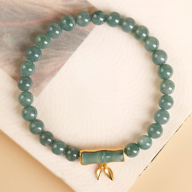 Rising with Purpose-Jadeite Bamboo Bracelet