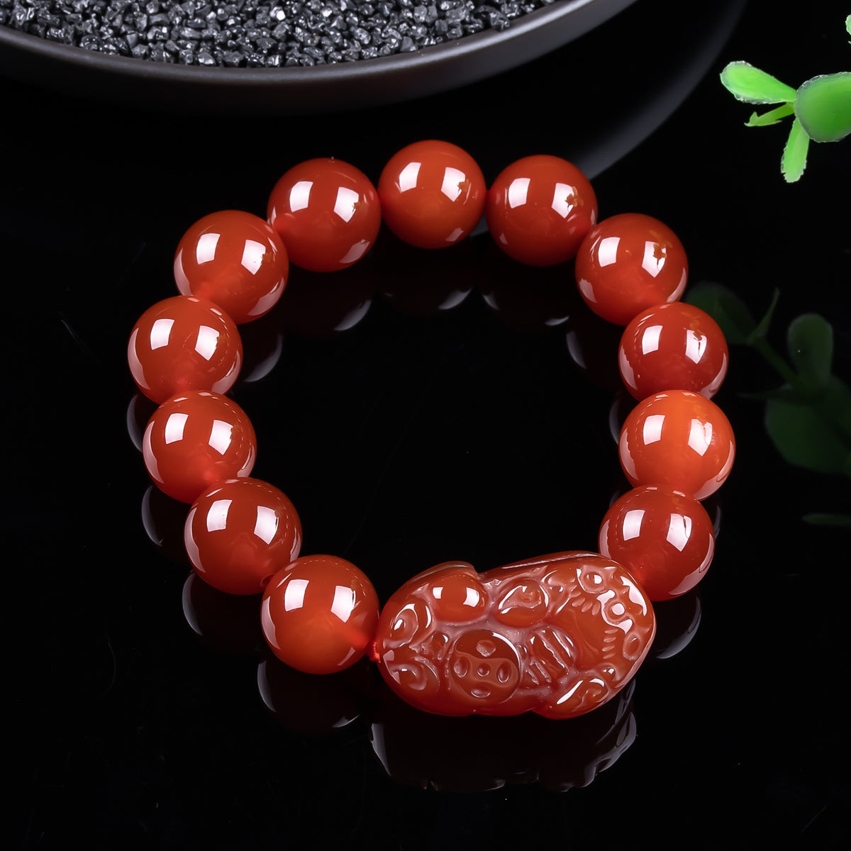 New Edition Red Agate Pixiu Lucky Bracelet