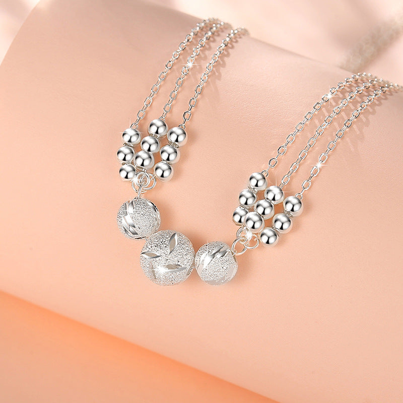 Triple Bell Fine Silver Necklace-Love Across Lifetimes