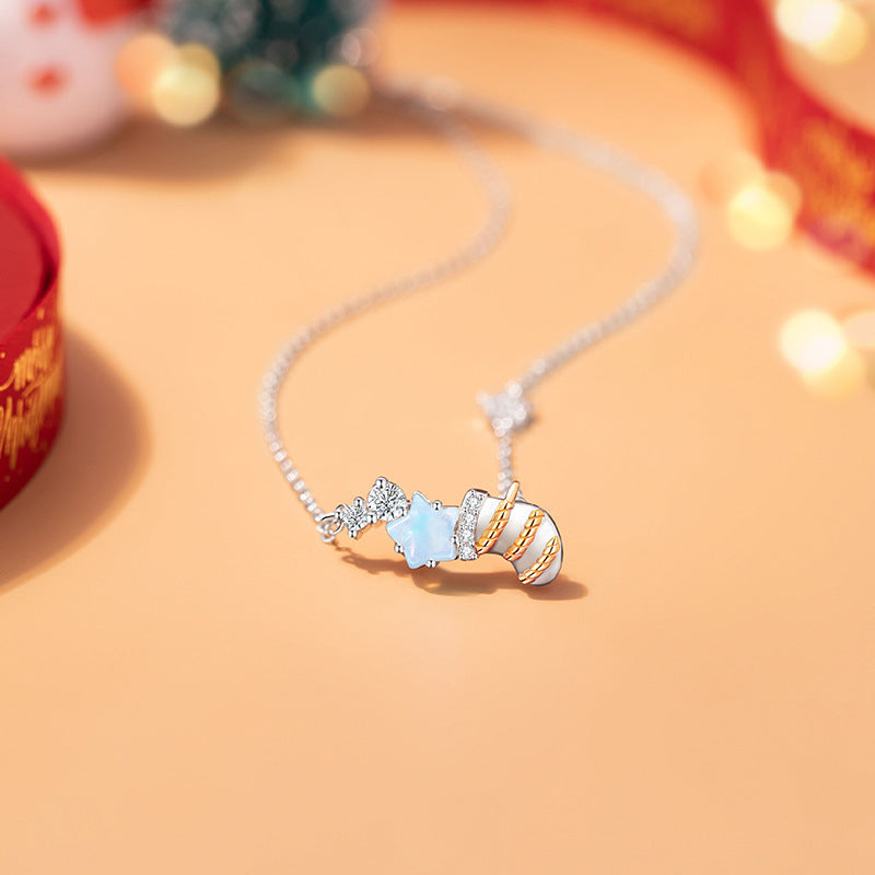 Christmas Stocking Sterling Silver Necklace-A Wish Together