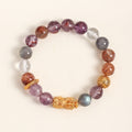 Amethyst & Citrine Pixiu Bracelet-Gathered Fortune