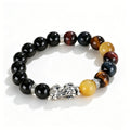 Black Agate Pixiu Wealth Protection Bracelet