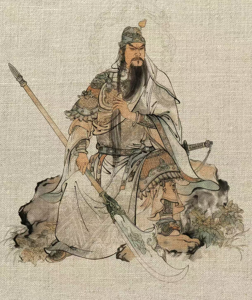 Grade A Jadeite Guan Gong Pendant–God of Wealth & Protection for Men