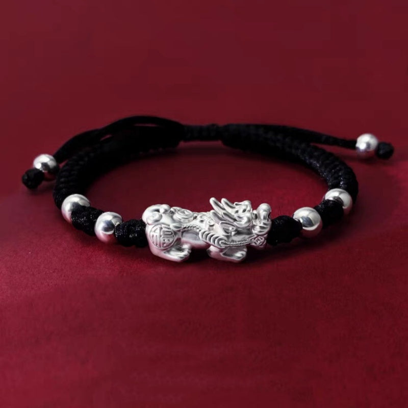 Pixiu Adjustable Cord Bracelet-Steady Abundance
