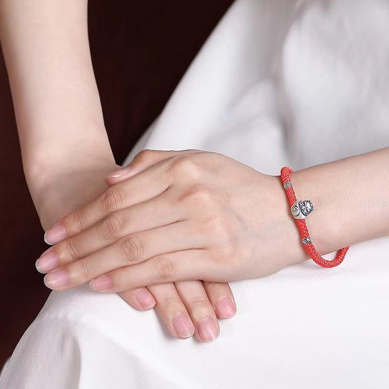 Wealth Ingots Red String Bracelet For Couple-Prosperity Abundance