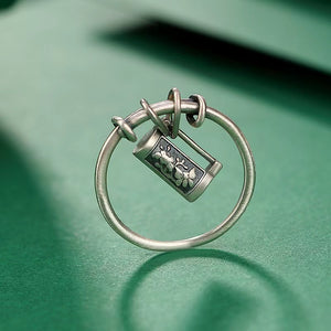 Longevity Lock Ring-925 Silver Ruyi Protection Ring