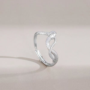 Spiritual Snake Silver Ring-Passion & Determination