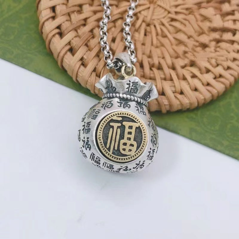 Lucky Money Bag Pendant-Good Fortune Charm Hanging