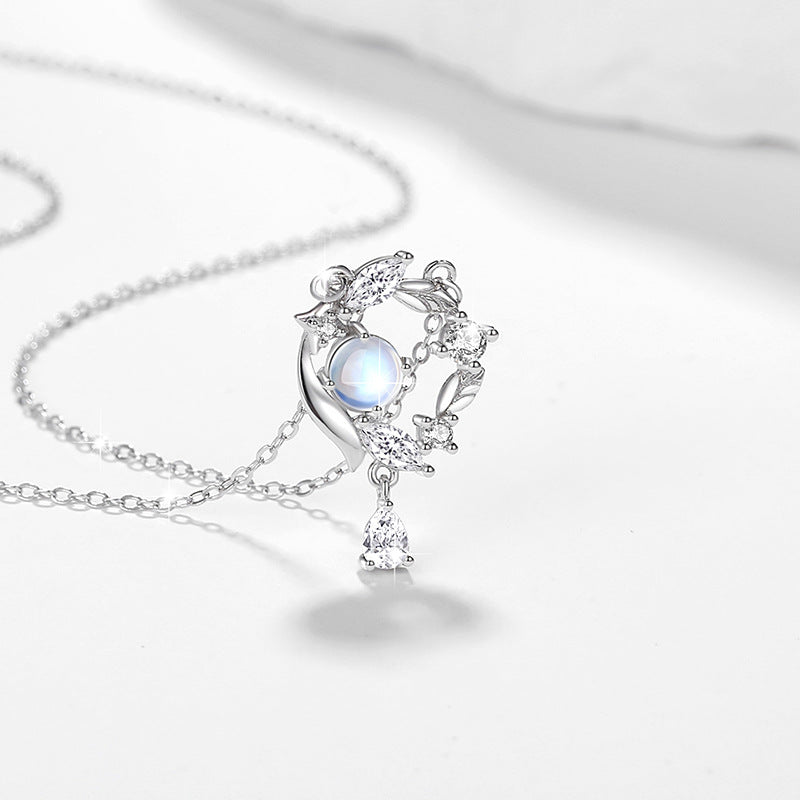 Flower & Vine Sterling Silver Necklace-Hope & Renewal