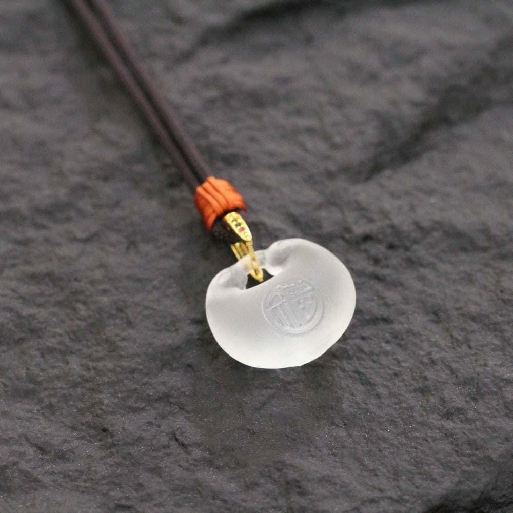 Fortune Blessing Liuli Pouch Pendant–Symbol of Prosperity, Good Fortune & Abundance