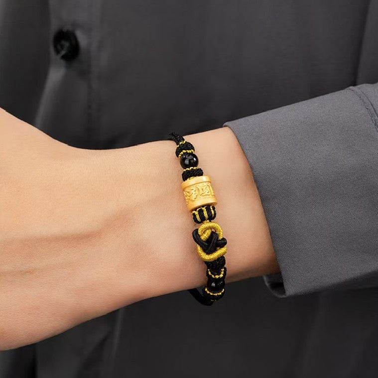 Tibetan Six True Words Handmade String Bracelet-Luck and Protection