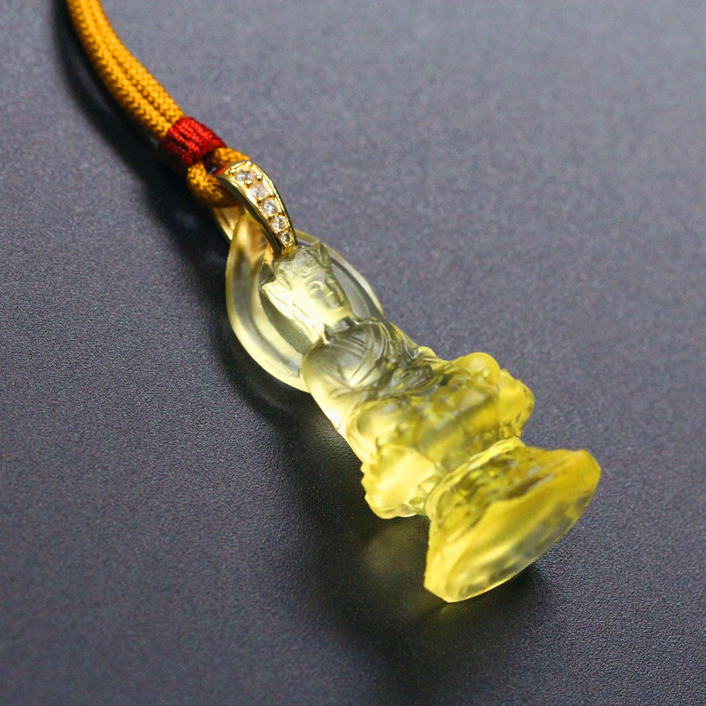 The Infinite Ground: Ksitigarbha Bodhisattva Glaze Pendant